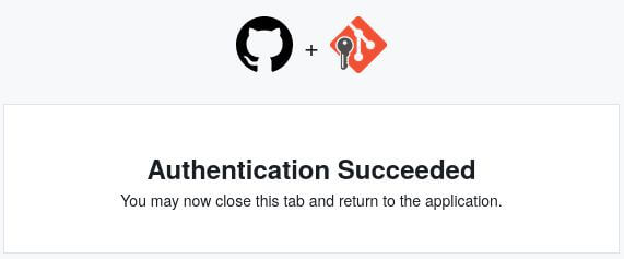 Git Credential Manager Github Authentication succeeded